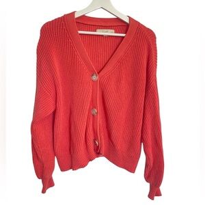 Loft Chunky Orange Cardigan